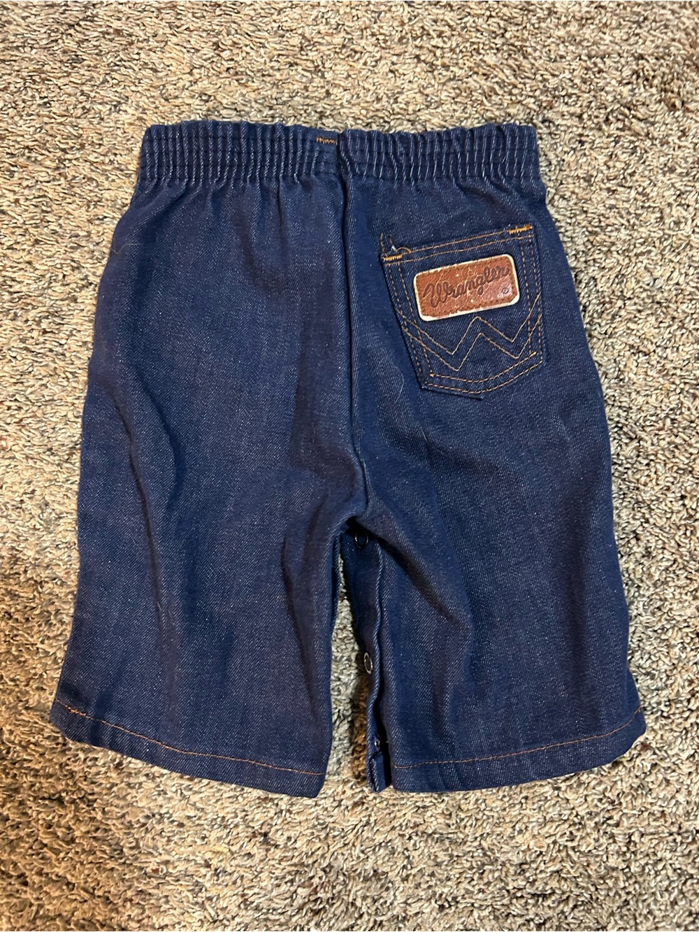 Vintage wrangler infant snap leg denim jeans